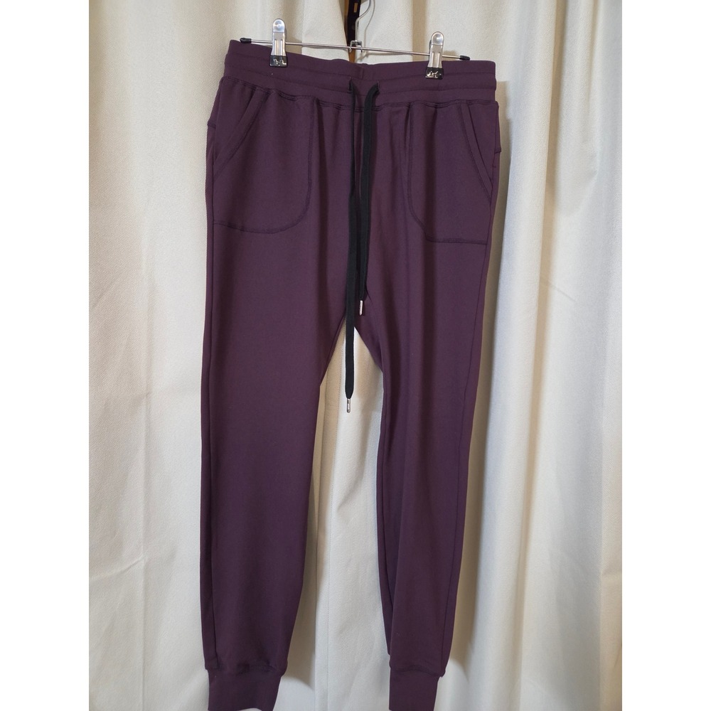 Zyia Active Everywhere Pants Plum Purple Joggers Women Small Drawstring Pockets